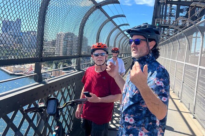Guided Electric Bike Tour of Sydney with Bluetooth helmets - Cockle Bay Wharf and Sydney Theatre Company: dining energy and a possible lunch pause
