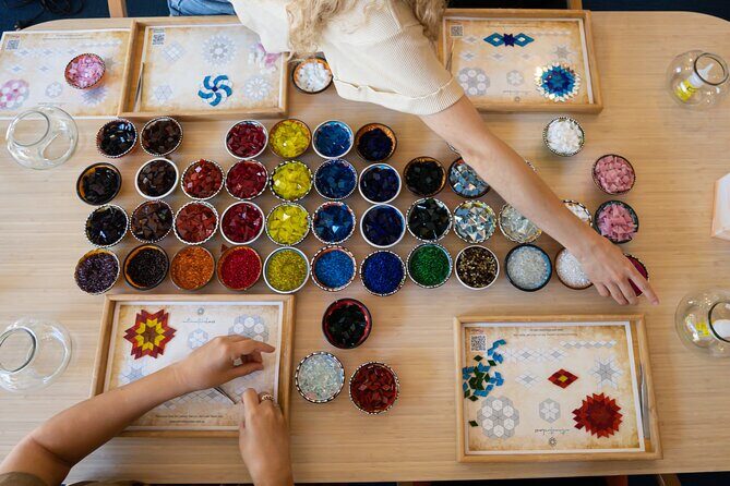 Mosaic Art Classes Sydney: Turkish Lamp Workshop - Choose Your Pattern: Templates, 10+ Colors, and Glass Pieces