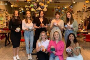 Mosaic Art Classes Sydney: Turkish Lamp Workshop - Step-by-Step Crafting: Transfer, Glue, and Lay the Tiles