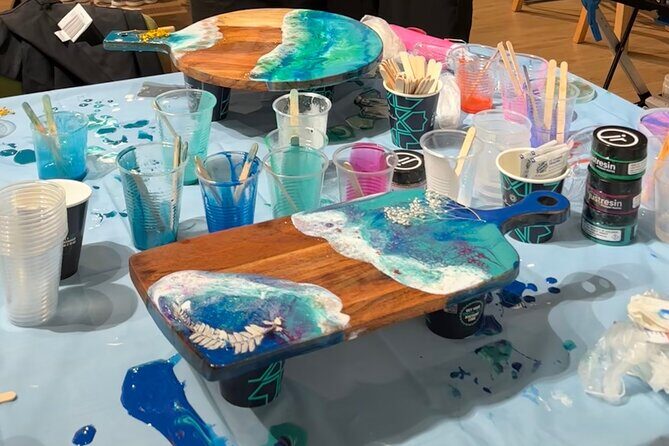 Resin Art Classes Sydney: Cheeseboards & Coasters - The vibe: relaxed, social, and practical