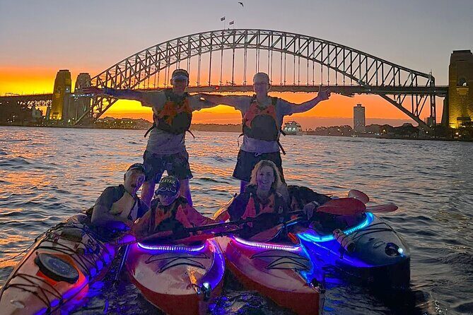 Sunset Paddle Session on Sydney Harbour (single kayak) - What you’ll see on the water: Sydney Harbour Bridge first