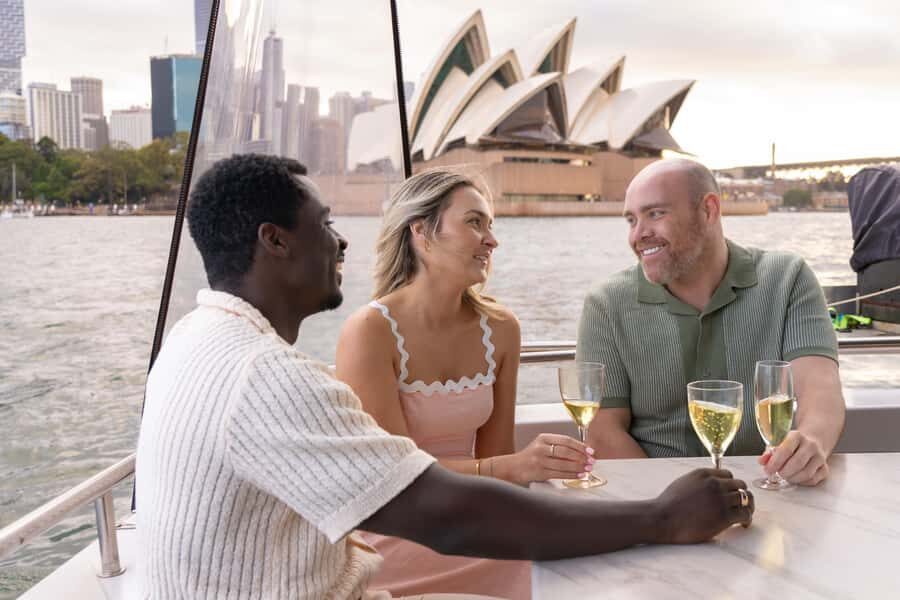 Sydney: Golden Glow Sunset Harbour Cruise with 1 Drink - The onboard snack and one complimentary drink (what’s included, and how it works)