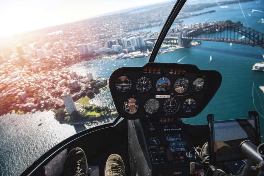 Sydney Harbour: 20 Minute Private Helicopter Flight for 2 - Sydney Airport prep: briefing, boarding, and photo time