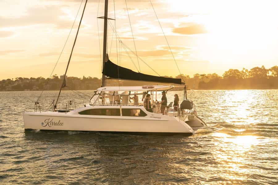 Sydney Harbour: Sunset Catamaran Cruise - The Catamaran Setup: Small Group + Real 360° Sightlines
