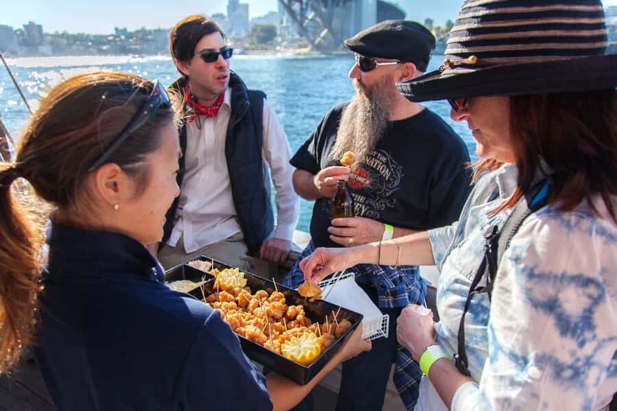 Sydney Harbour: Tall Ship Lunch Cruise - The crew and storytelling: Ruth, Howard, and skipper Marti