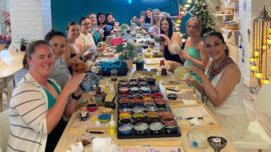 Sydney: Mosaic Art Classes - Turkish Lamp Workshop - Designing patterns: why color harmony is the real skill