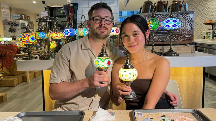 Sydney: Mosaic Art Classes - Turkish Lamp Workshop - Getting started at Art Masterclass: your first 10 minutes set the tone