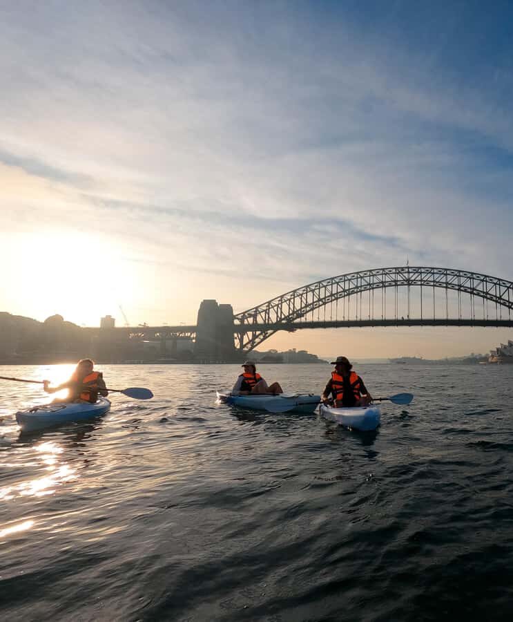 Sydney: Sunset Kayak - Opera & Harbour Bridge Tour (5p. max) - Opera House at sunset: the 45-minute payoff