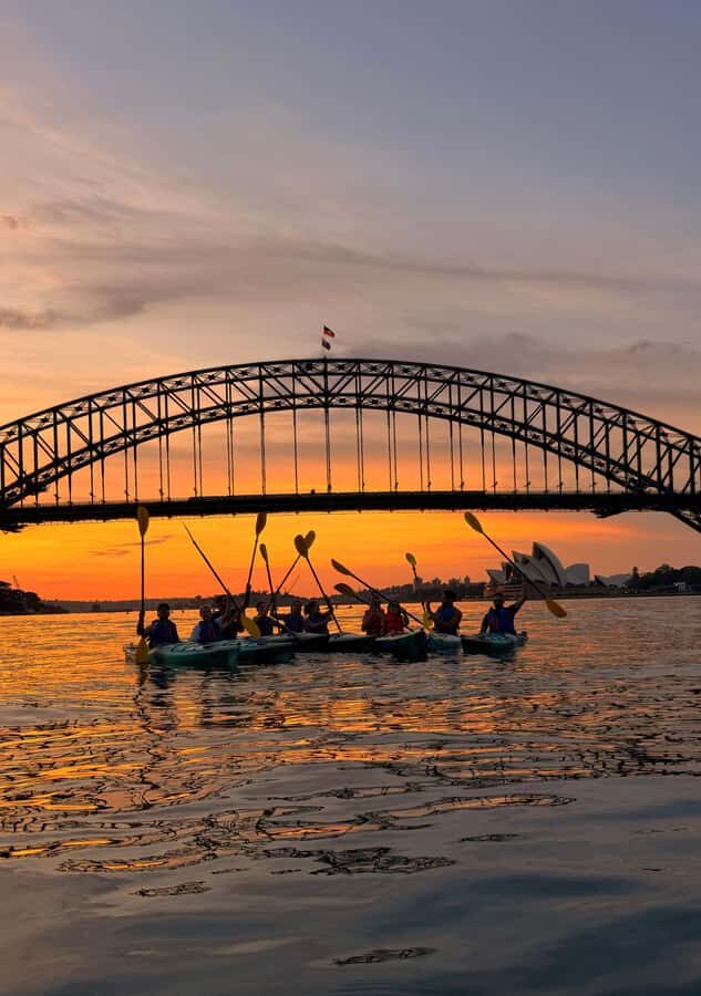 Sydney: Sunset Kayak Tour with Opera House Views - Harbour Bridge in soft golden light