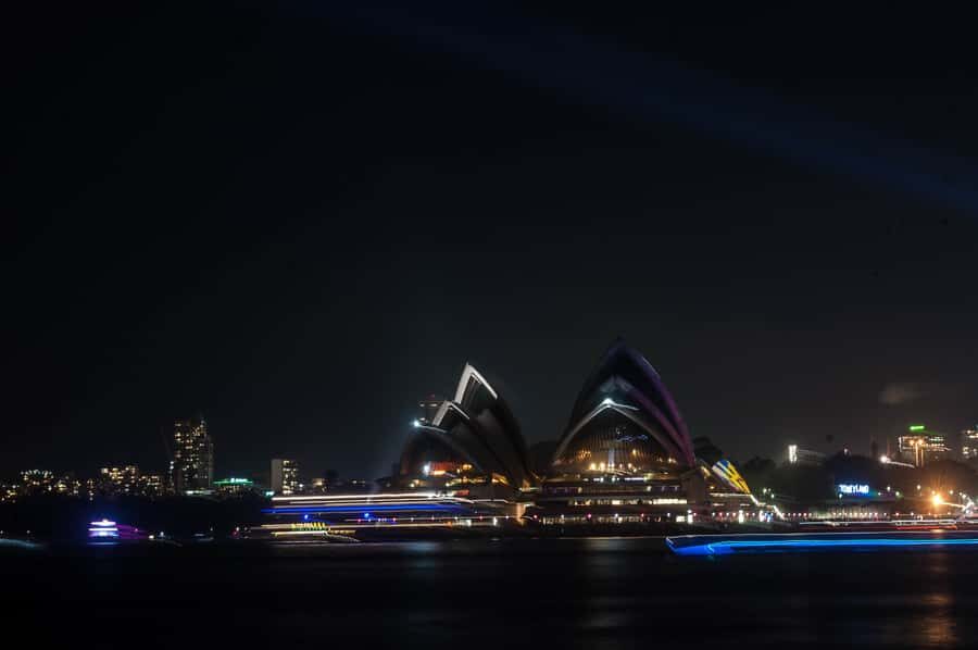 Sydney: Vivid Festival of Light Harbor Cruise with Dinner - Seating and photo opportunities you can actually use