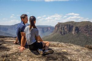Sydney: Waterfall Bushwalk and Blue Mountain Sunset Day Trip - Wentworth Falls bushwalk: the steep part that makes the day click