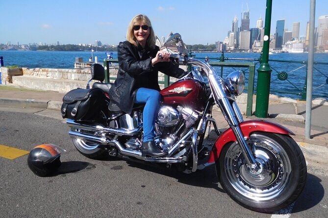 The 3 Bridges Harley Tour - see the main iconic bridges of Sydney on a Harley - Glidesville Bridge and the Eastward Harbour Views